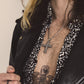 Silver Cross & Rolo Chain 3mm-22inch