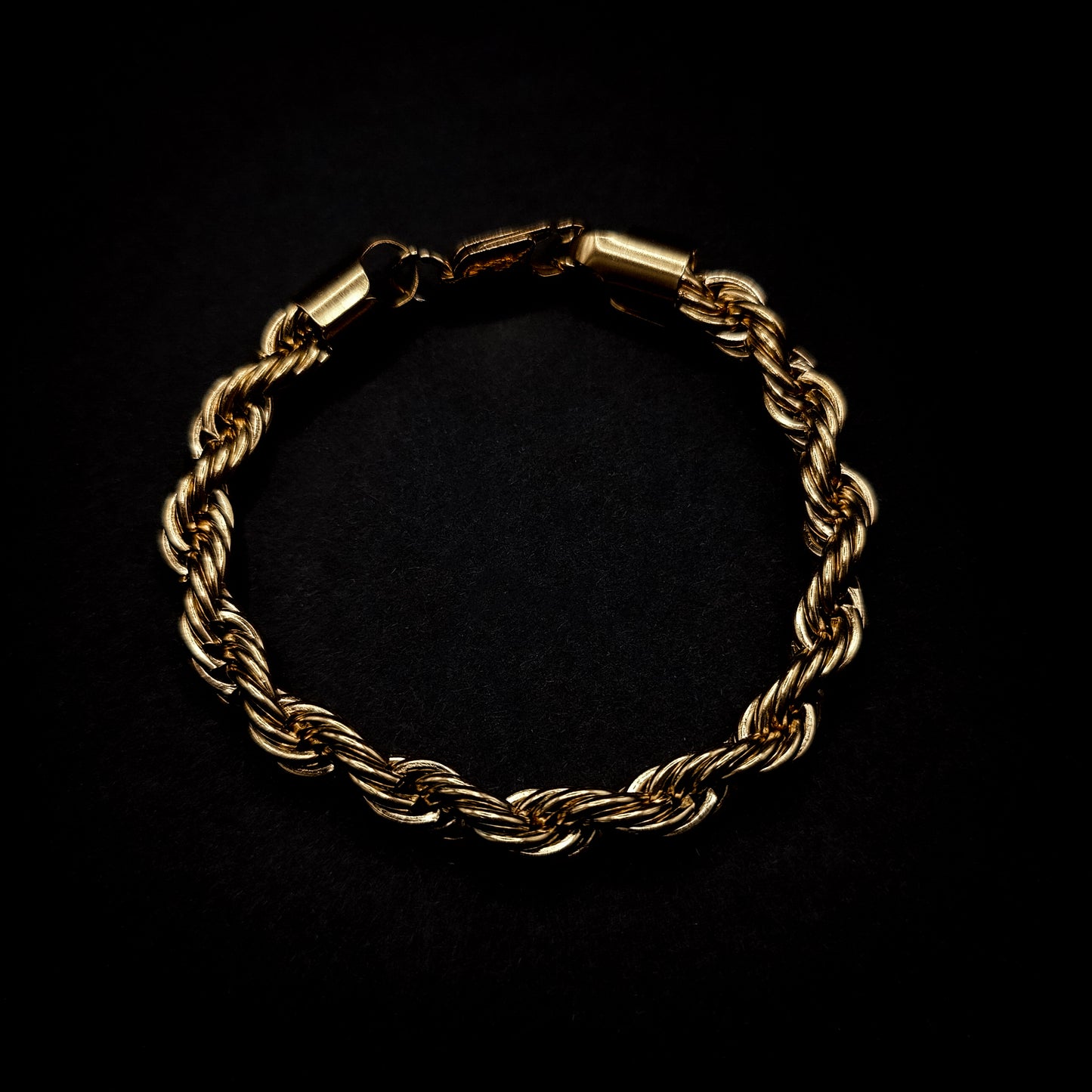 Gold Rope Bracelet 8mm-20cm