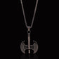 Silver Axe & Rolo Chain 3mm-22inch