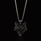 Silver Wolf & Rolo Chain 3mm-22inch