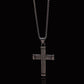 Silver Cross & Rolo Chain 3mm-22inch