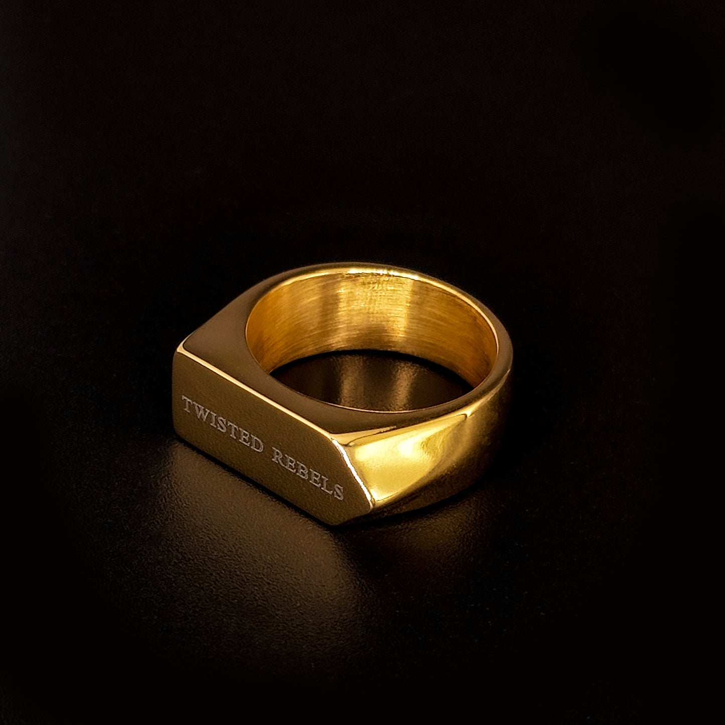 Twisted Rebels Geometric Ring (Gold)