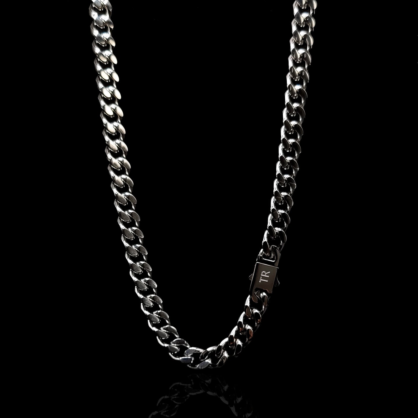 Silver Cuban Link Chain 10mm