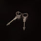 Silver Arrow Drop Earring (Pair)