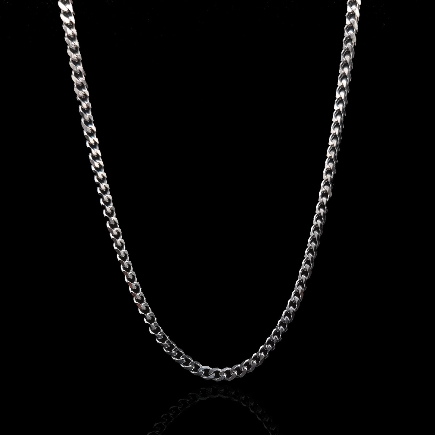 Silver Curb Link Chain 3mm