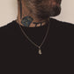 Silver Lets Pray & Rolo Chain 3mm-22inch