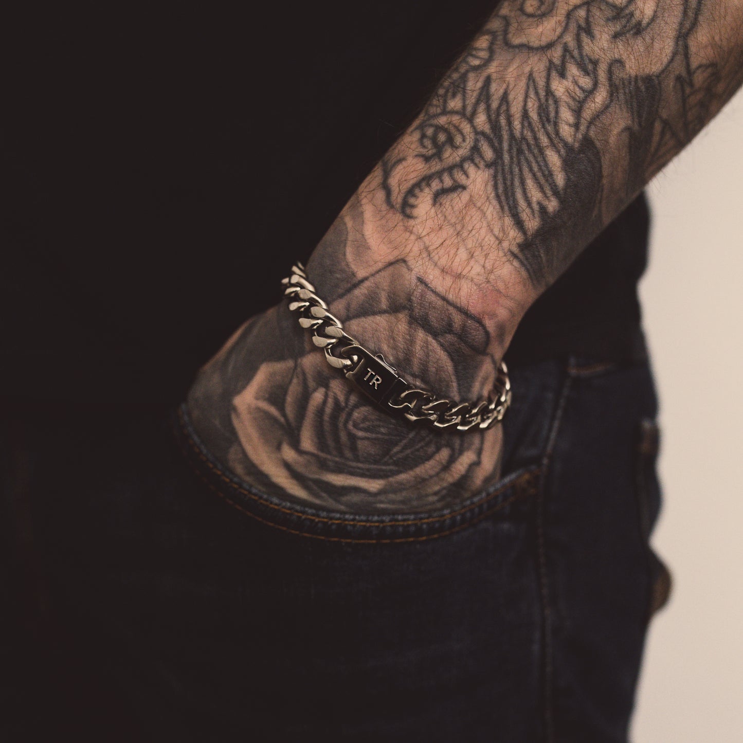 Silver Cuban Link Bracelet 10mm-20cm